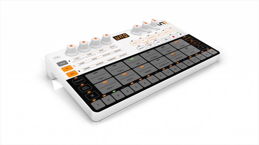 IK Multimedia UNO Drum | 超コンパクトなアナログ / PCM 音源搭載ハイブリッドドラムマシン