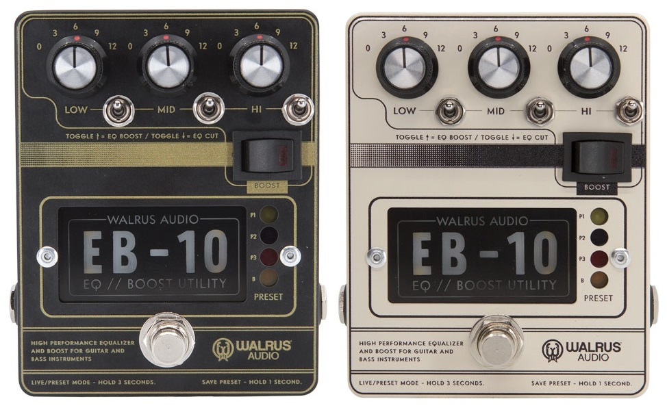【ギターエフェクター】-WALRUS AUDIO-スタジオグレードのサウンドを作成可能なプリアンプ/EQ/ブースターペダル”EB-10″発売！