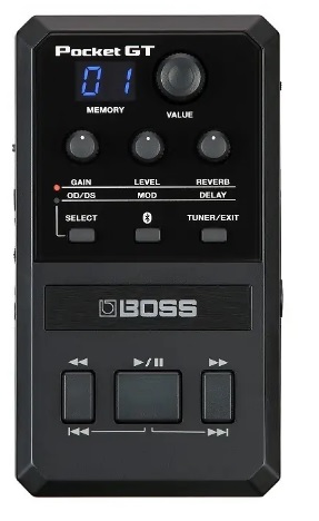 【アンプ/エフェクトプロセッサー】-BOSS-YouTubeでセッションを楽しもう！充実の練習機能を備えた”Pocket GT”発売！