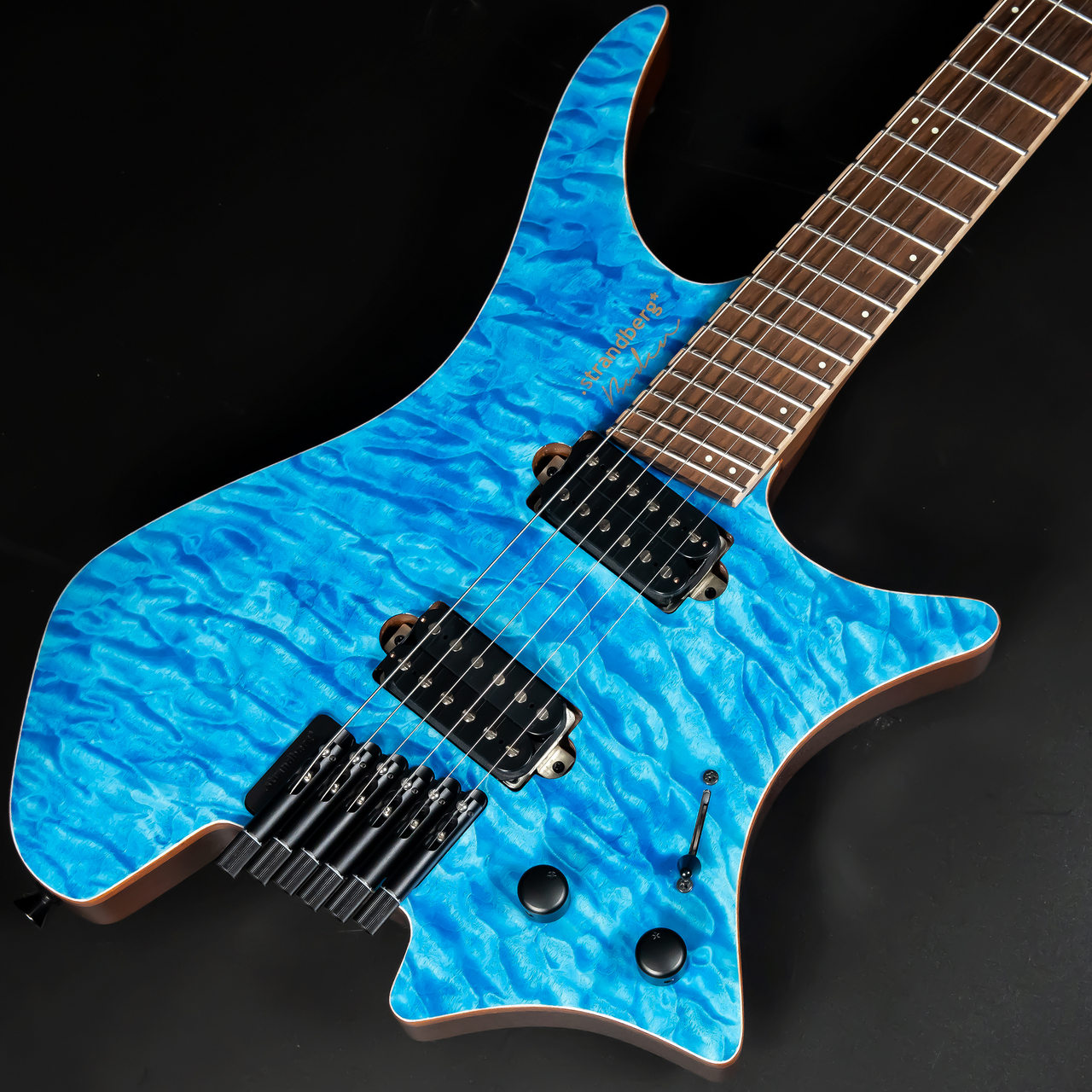 strandbergBoden J6-Standard 5A Quilt Maple Top / Marine Blue