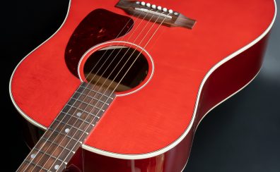 【エレアコ】Gibsonからギブソン・アコースティックギターの代表的存在であり世界のスタンダードである”J-45″のCHERRYカラーモデルが入荷！！