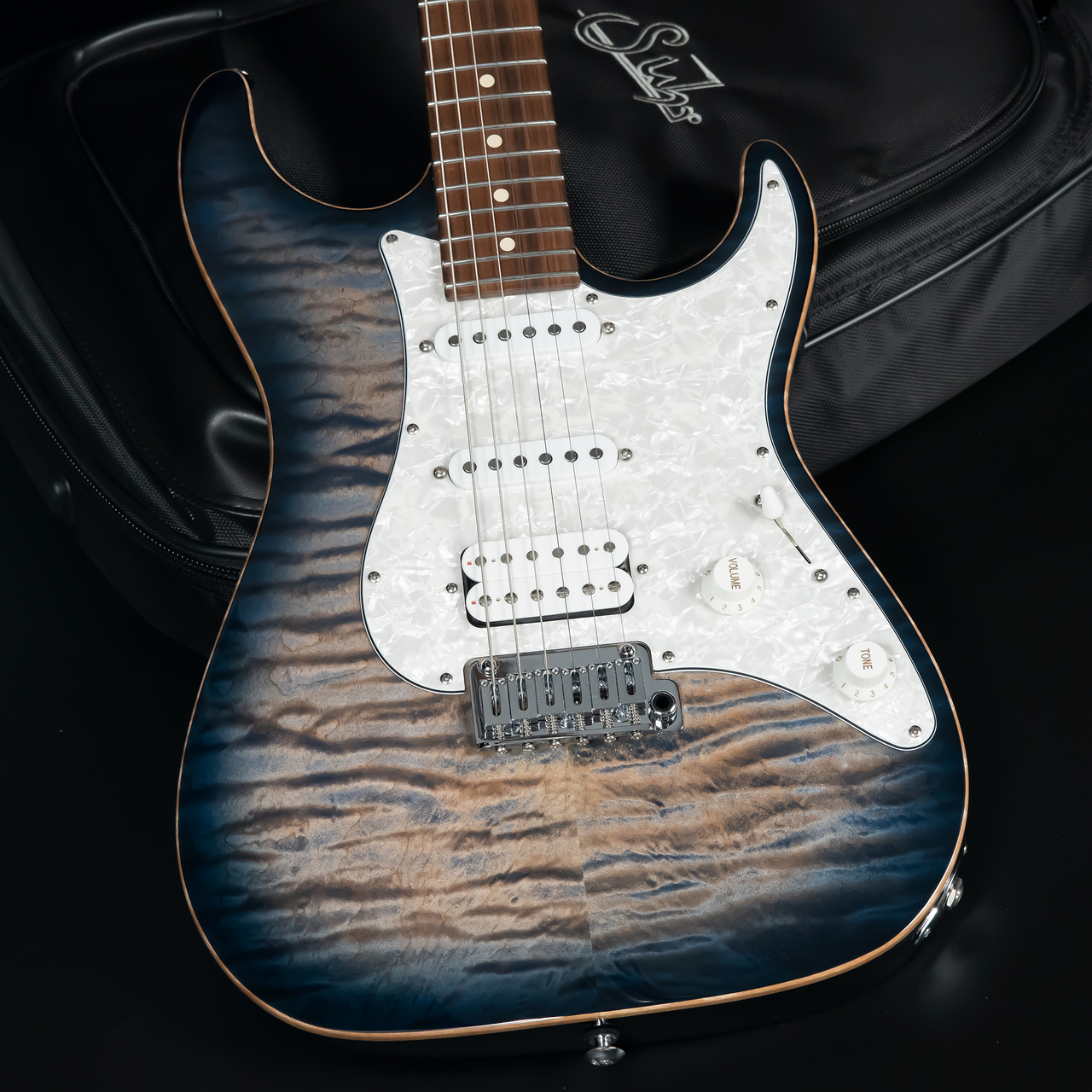 Suhr(正規輸入品) Standard Plus Faded Trans Whale Blue Burst/Pau Ferro