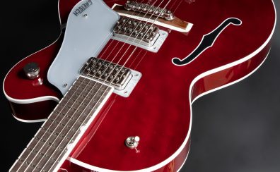 【エレキギター】Gretschからパワフルで多彩なサウンド、快適な操作感、そして伝統的な美しさが融合したギター、G6119T-ET Players Edition Tennesse Rose Electrotone Hollow Body入荷！！