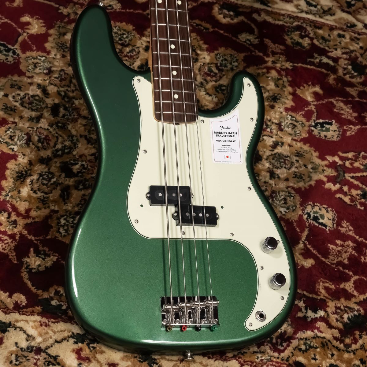 Fender 2023 Collection MIJ Traditional 60s Precision Bass Aged Sherwood Green Metallic
