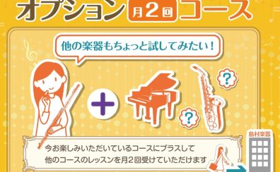 【2025年最新版】サロン会員様限定！オプション月2回コースのご案内〈大人のための音楽教室〉