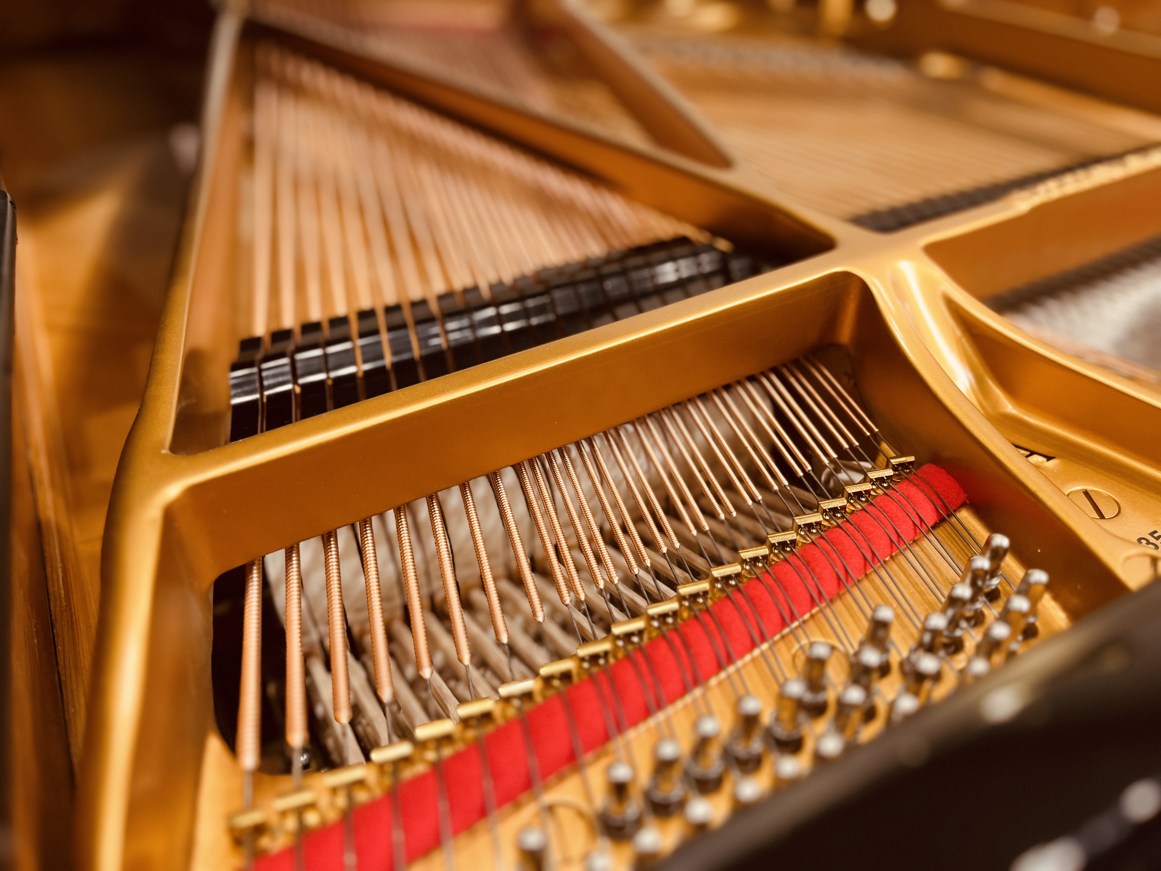 STEINWAY,A-188,スタインウェイ,グランドピアノ,ダンパー付近