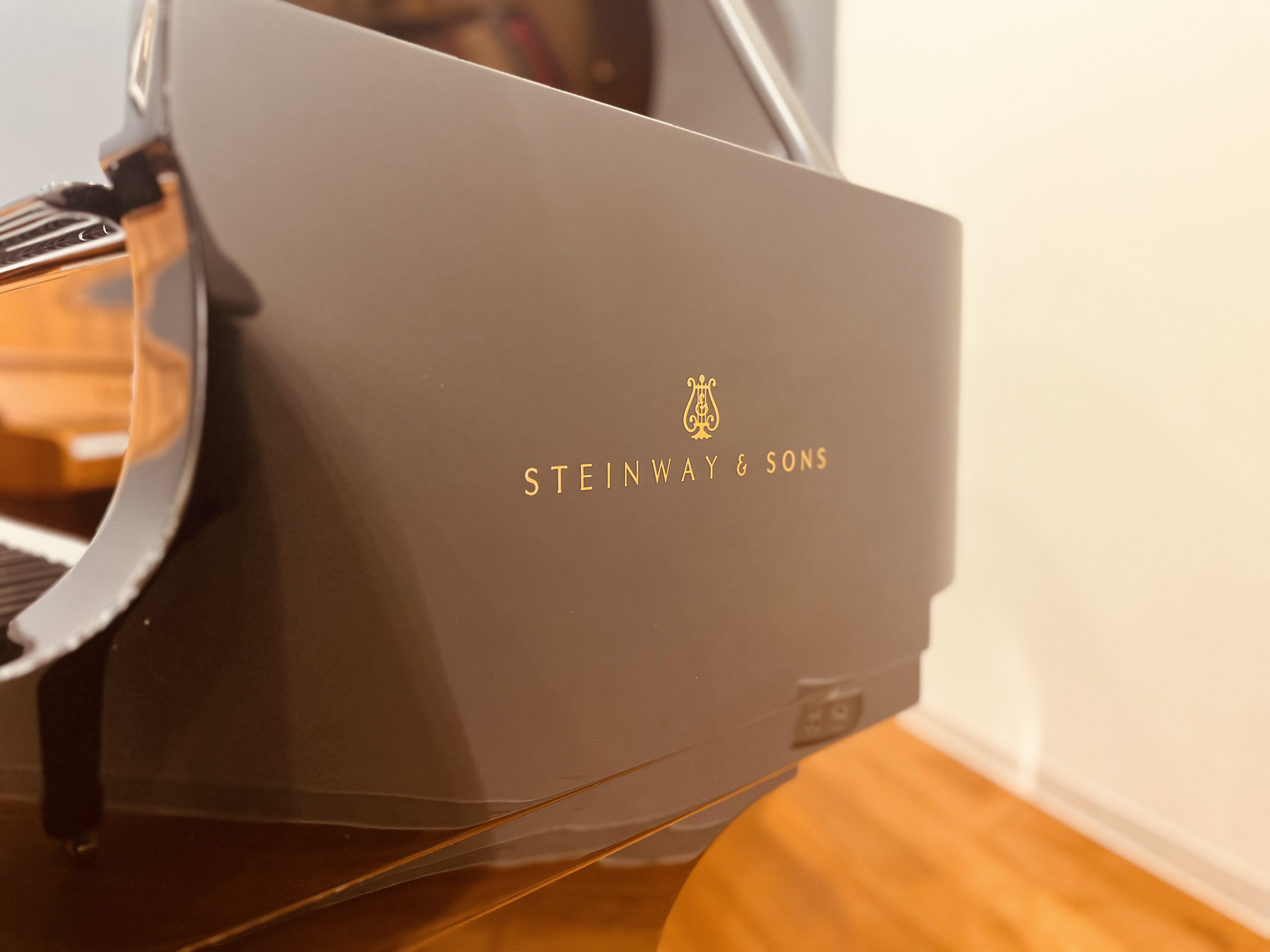 STEINWAY,A-188,スタインウェイ,グランドピアノ,側面ロゴ