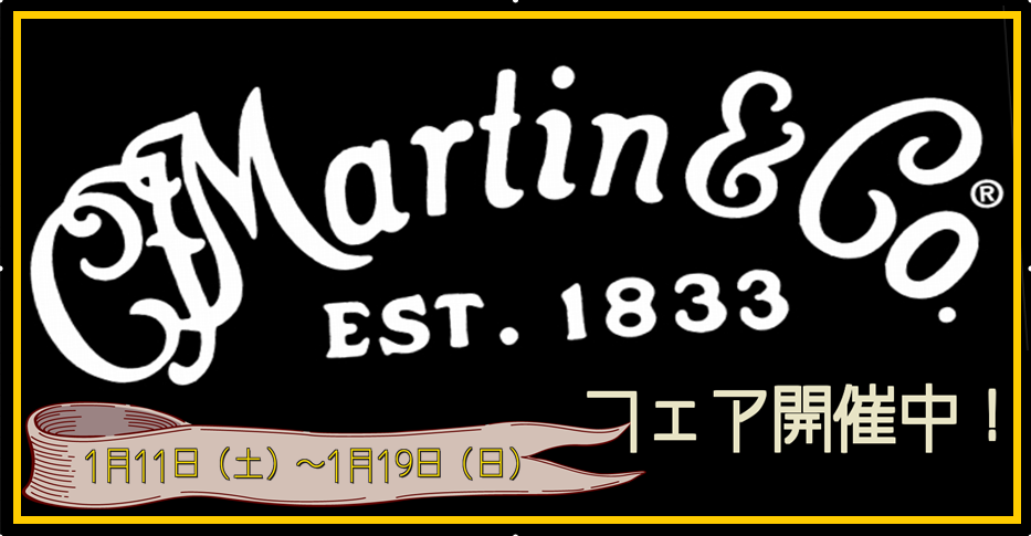 【アコースティックギター】Martinフェア開催！