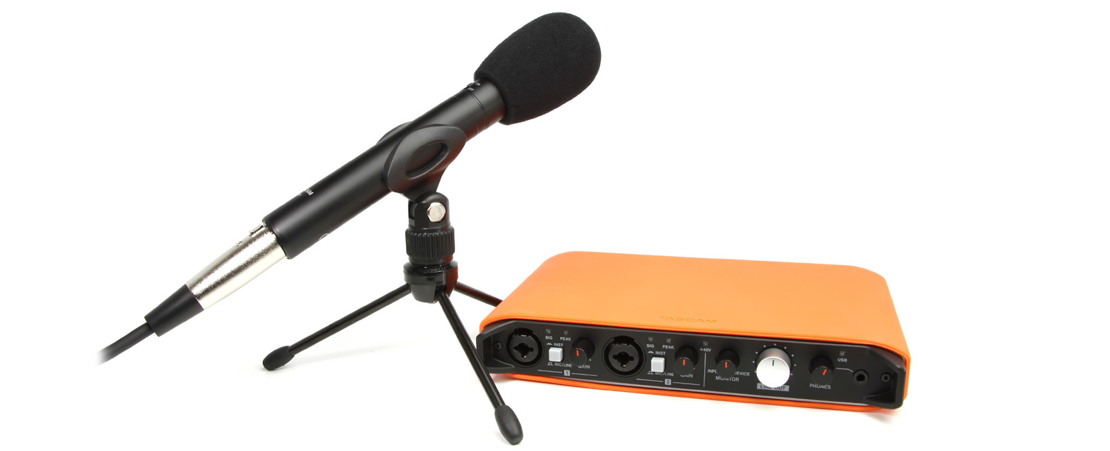 マイクセットの小型オーディオインターフェイス「TASCAM TRACKPACK iXR」入荷！