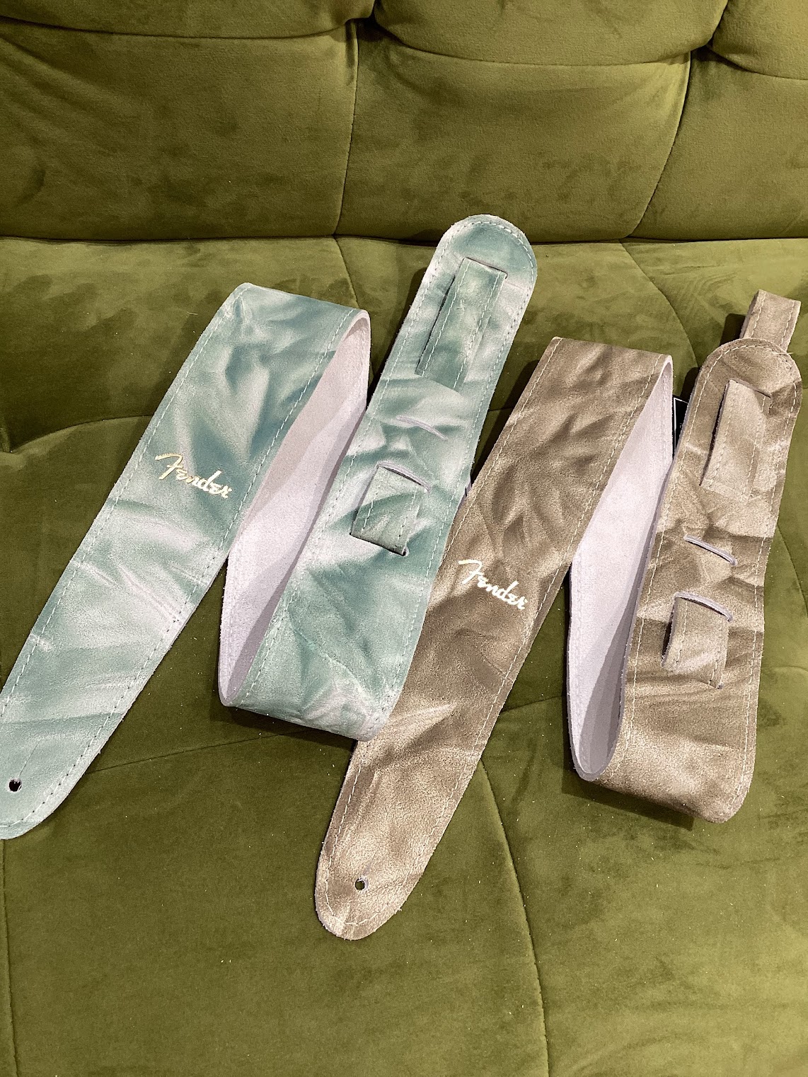 ギター・ベース用 ストラップTie Dye Leather Strap