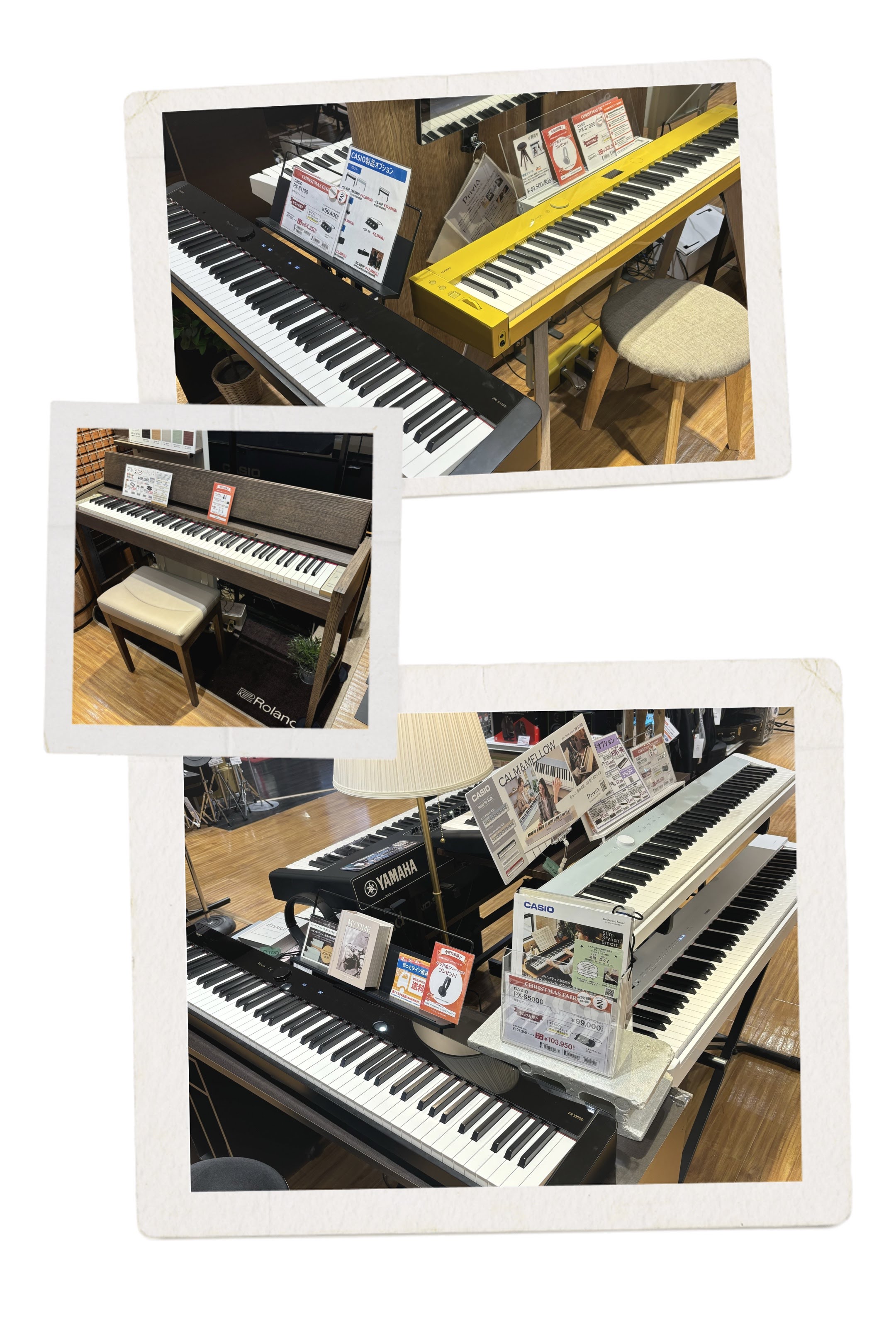 「電子ピアノ置きたいけど、スペースが無い・・・」とお困りの方も多いかと思います。 電子ピアノの中には奥行40cmほどで置けるコンパクトなスタイリッシュモデルが多く存在いたします。 奥行45cm以内で置ける機種に絞り、当店の展示モデルをご案内させていただきます。 CONTENTS🎹コンパクトに置ける電 [&hellip;]