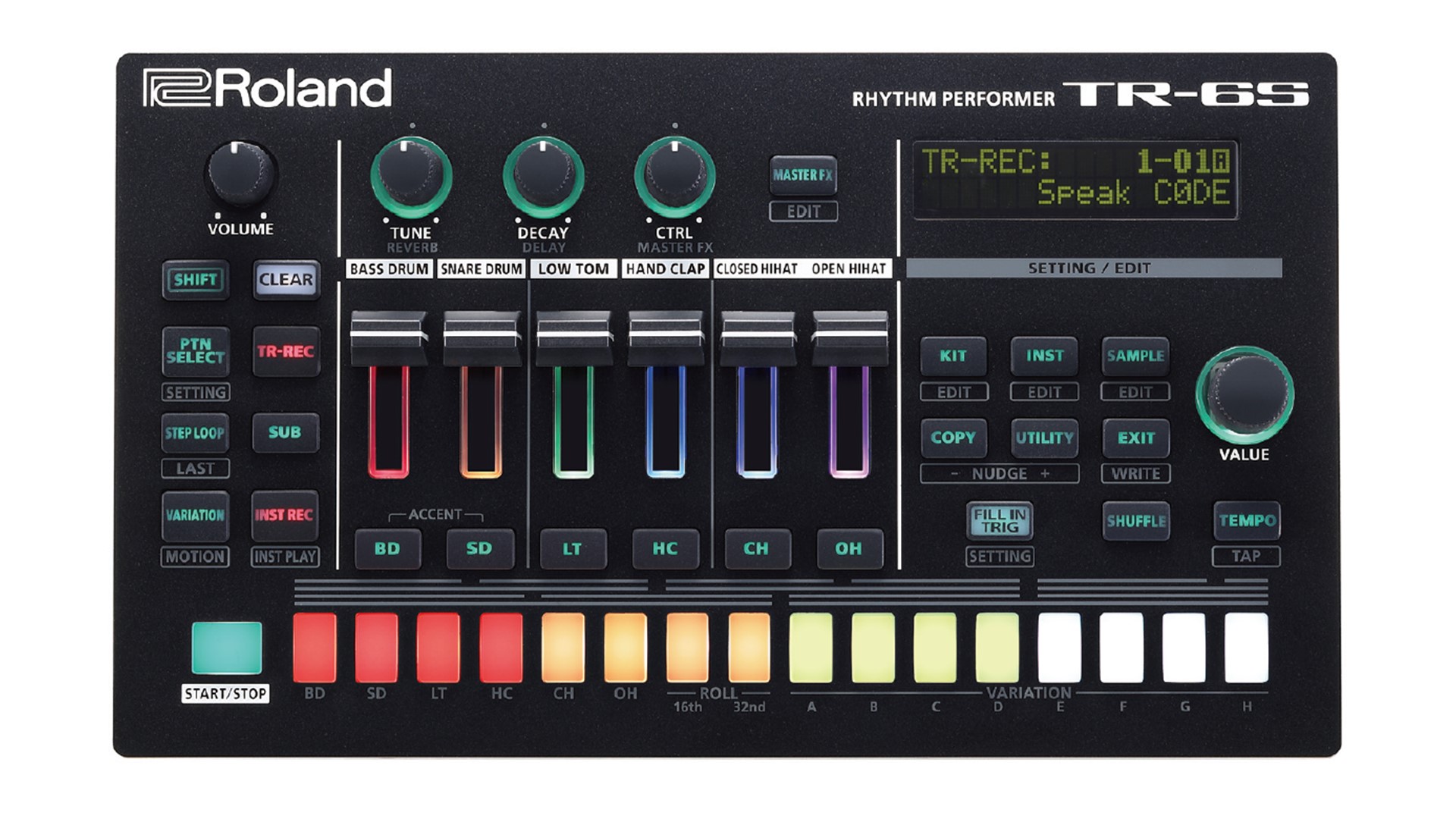 【新製品Roland / TR-6S】伝統のTR サウンドに加え、サンプル、FM サウンド、高品位エフェクトを搭載6 トラックのコンパクト・リズム・マシン