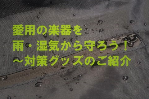 愛用の楽器を雨・湿気から守ろう！～対策グッズのご紹介