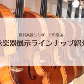 【ヴァイオリン🎻】ららぽーと和泉店展示ラインナップのご紹介