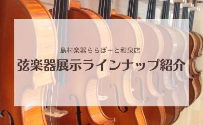 【ヴァイオリン🎻】ららぽーと和泉店展示ラインナップのご紹介