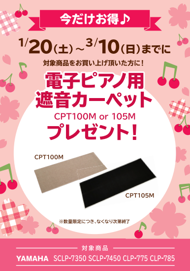 電子ピアノ・キーボード】春のピアノフェア2024🌸1/20(土)～3/10