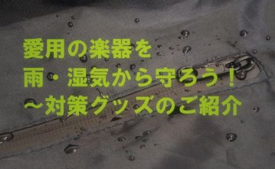 愛用の楽器を雨・湿気から守ろう！～ギター、ベース用ケース編