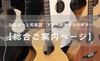 【アコースティックギター総合ご案内ページ】人気モデルを常時展示!専門スタッフ駐在!初心者から上級者まで徹底サポートします♪
