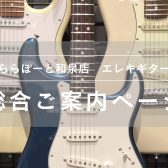 【エレキギター総合ご案内ページ】人気モデルを常時展示！専門スタッフ駐在！初心者から上級者まで徹底サポートします♪