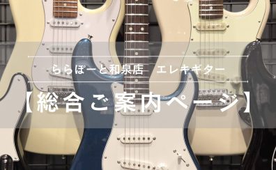 【エレキギター総合ご案内ページ】人気モデルを常時展示!専門スタッフ駐在!初心者から上級者まで徹底サポートします♪