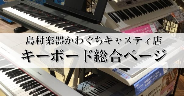 *お子様から大人の方まで、気軽に楽しめる電子キーボード！ 皆様こんにちは！当店ホームページをご覧いただきありがとうございます。]]かわぐちキャスティ店　電子ピアノ・キーボード担当の宇田川（うだがわ）です！ 当店の電子キーボード売場には、ヤマハ・カシオの人気モデルを常時展示しております。]]これさえあ […]