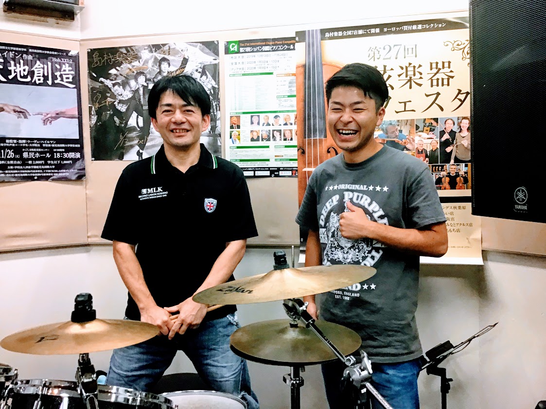 音楽教室 ドラム キッズドラム教室講師紹介 有川 一誠 鹿児島アミュプラザ店 店舗情報 島村楽器