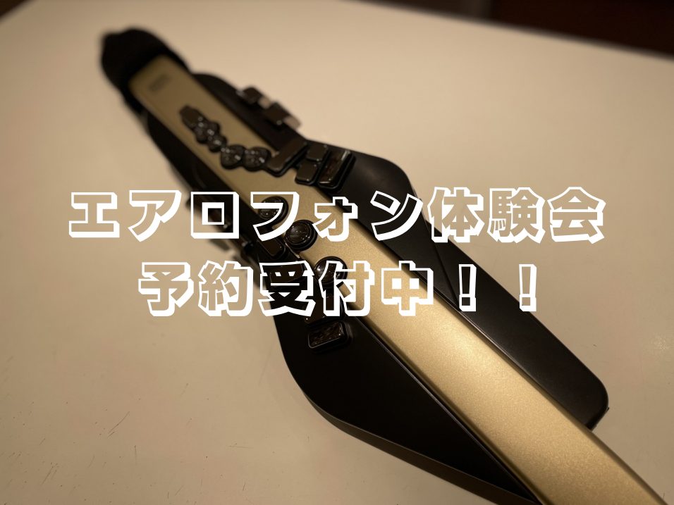 「音楽はやってみたいけど難しそう…」 「音を出せる場所がない」 楽器は吹いてみたいけど一歩が踏み出せないあなたにおすすめの楽器、“エアロフォン”。 実際に触って吹いてみませんか？ スムーズなご案内のためご予約をおすすめしておりますが、当日飛び込みでの参加も可能です。 ご不明なことがございましたら、お […]