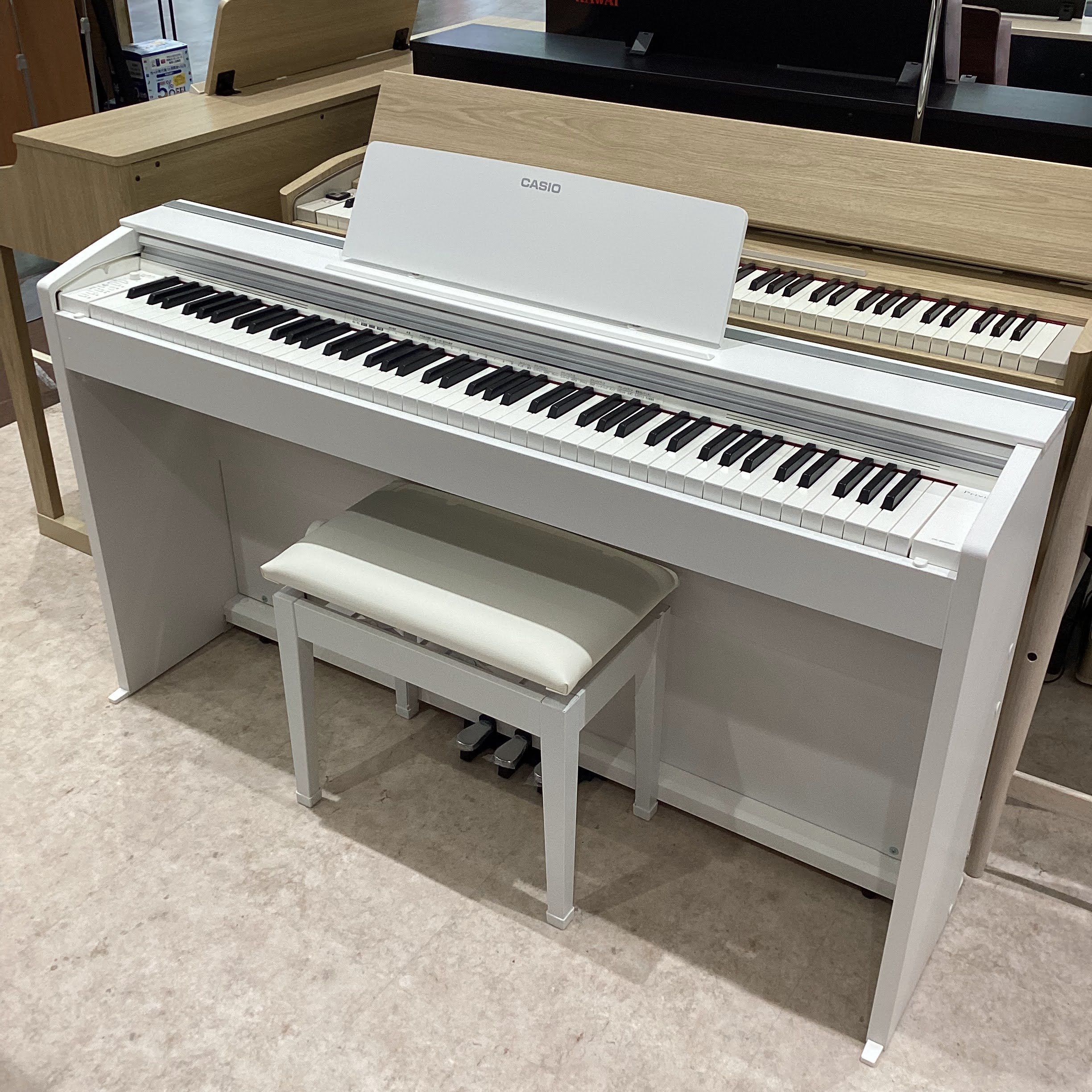 【NEW】中古電子ピアノCASIO　PX-2000GP/PW（ピュアホワイト）※2022年製造【ご成約済み】
