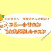 「続けられるか」を試せる 1か月お試しフルートレッスン|金町のらくらくフルート教室