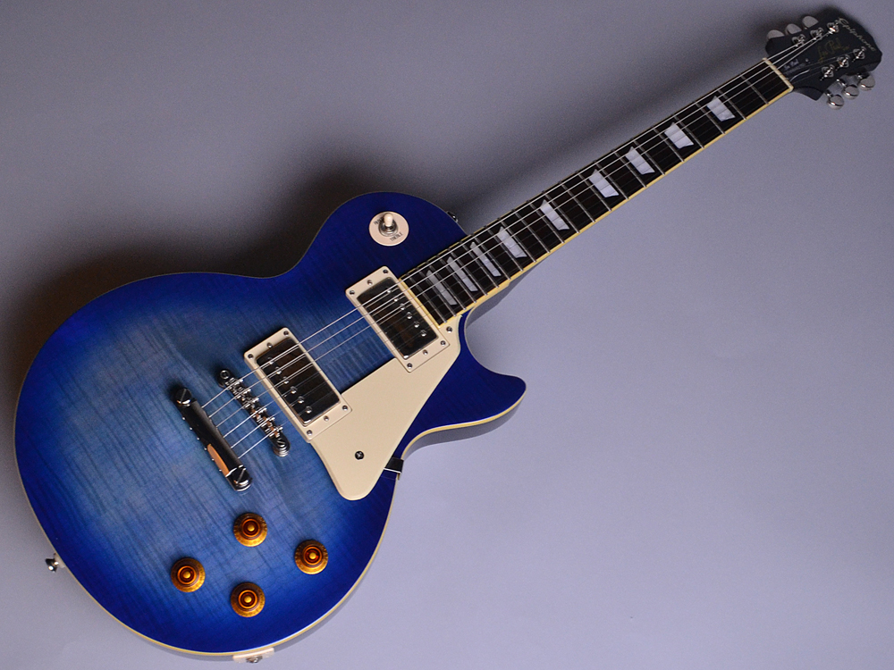 【入荷情報】Epiphone – Les Paul Standard Plus Top Pro Trans Blue (TB) 【S/N:15081506424】