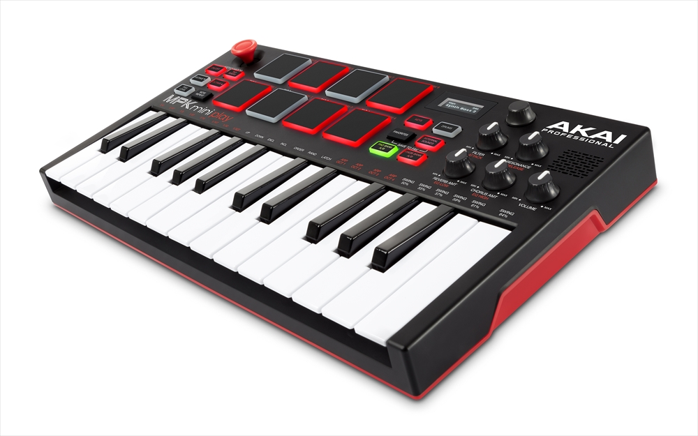 【シンセサイザー】AKAI「MPK Mini Play」音源＆スピーカー付きの超便利なMIDIキーボード入荷！