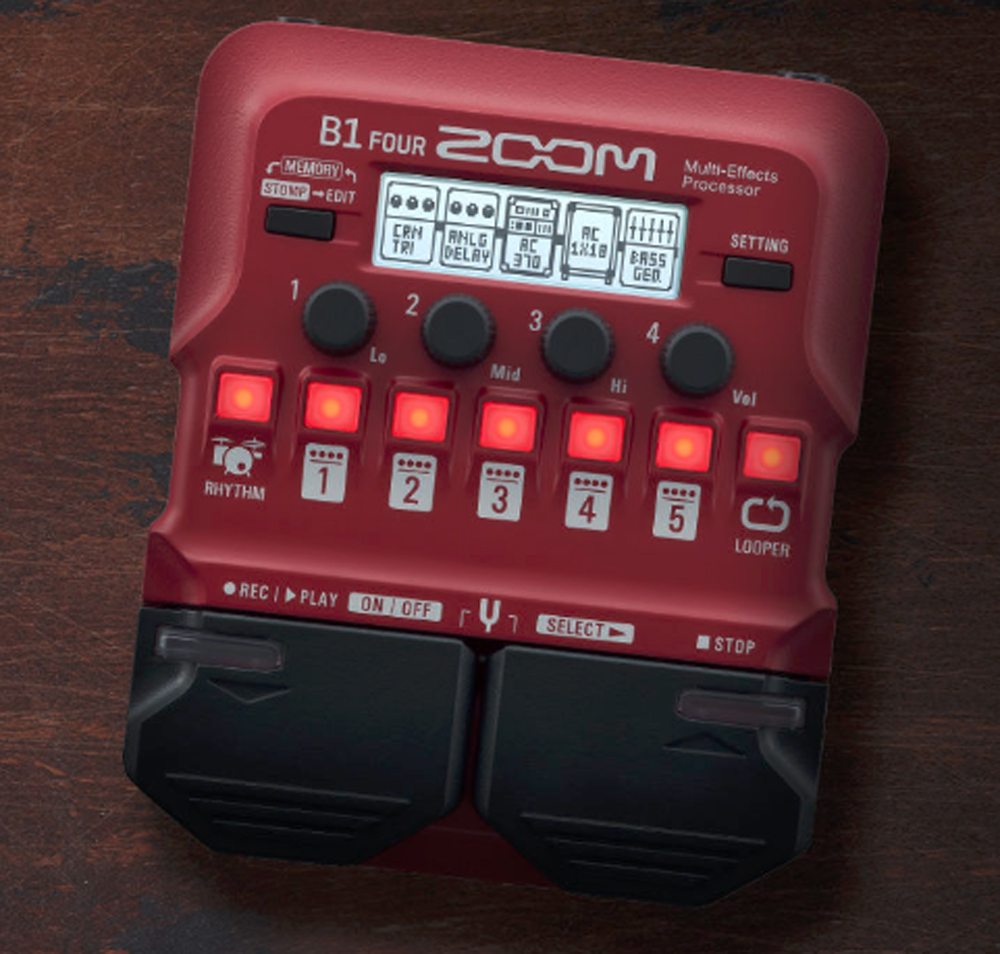 【入荷情報】ZOOM – B1 FOUR Bass Multi-Effects Processor