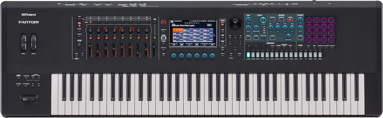 【入荷情報】Roland / Fantom-7 76鍵盤(ハイエンド・セミウェイテッド鍵盤)搭載モデル