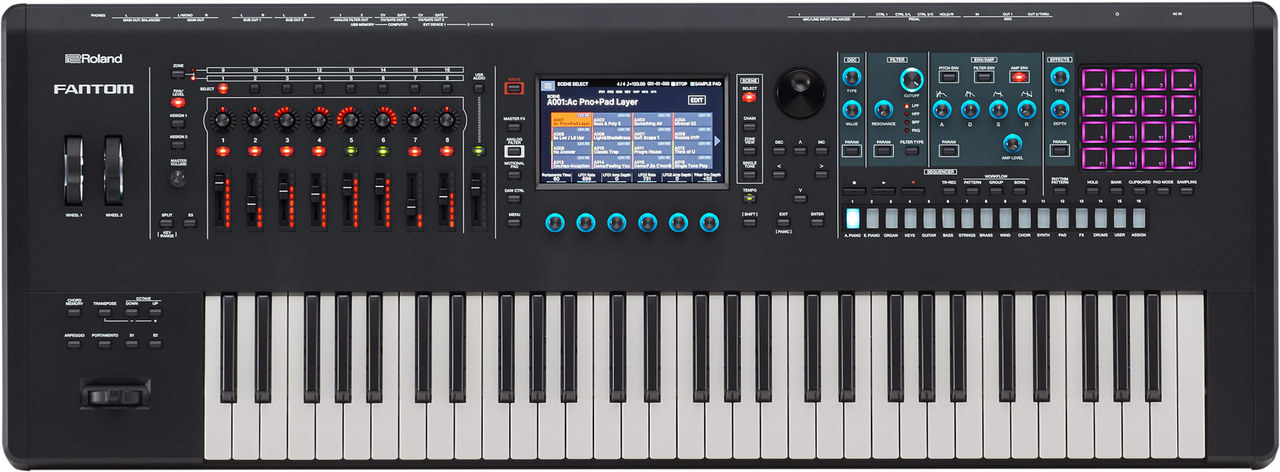 【入荷情報】Roland / FANTOM-6 61鍵盤(ハイエンド・セミウェイテッド鍵盤)搭載モデル
