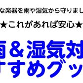 【湿度対策】梅雨入り本番！大切なギター・ベースを守るおすすめグッズのご紹介