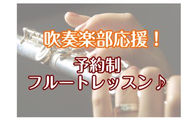 【江戸川区・西葛西】吹奏楽部向け！予約制フルートレッスン♪