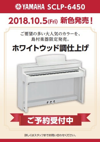 【電子ピアノ】歴史を体感するピアノ！ヤマハとのコラボレーション電子ピアノに新色登場