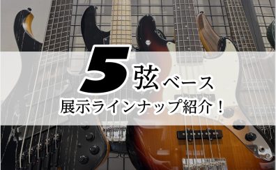 【2024年11月最新】5弦ベース展示ラインナップ紹介！！