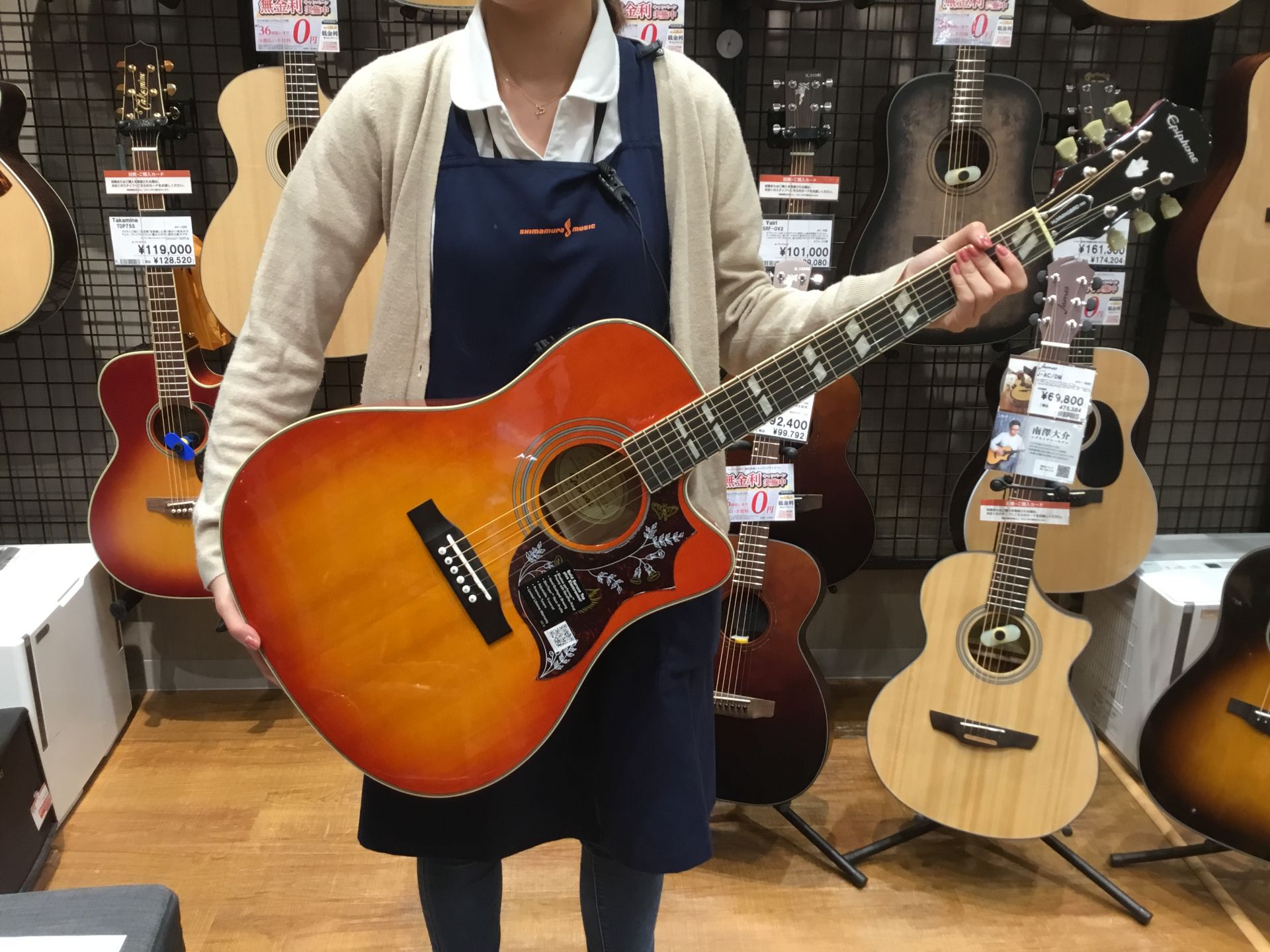 ギター入荷情報！Epiphone (エピフォン)　Hummingbird PF PRO