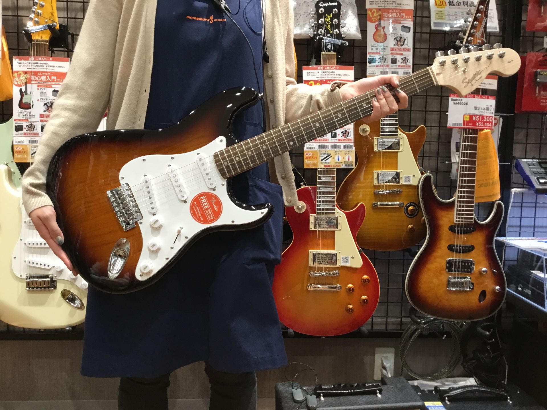 *ギター入荷情報！Squier(スクワイア)　AFFINITY ST LRL PACIFICA112Vをベースに、ボディトップ及びヘッドに美しいキルテッドメイプルを配した高級感あふれるモデル。 |*ブランド|*型名|*定価(税込)|*販売価格(税抜)| |Squier|AFFINITY ST LRL […]