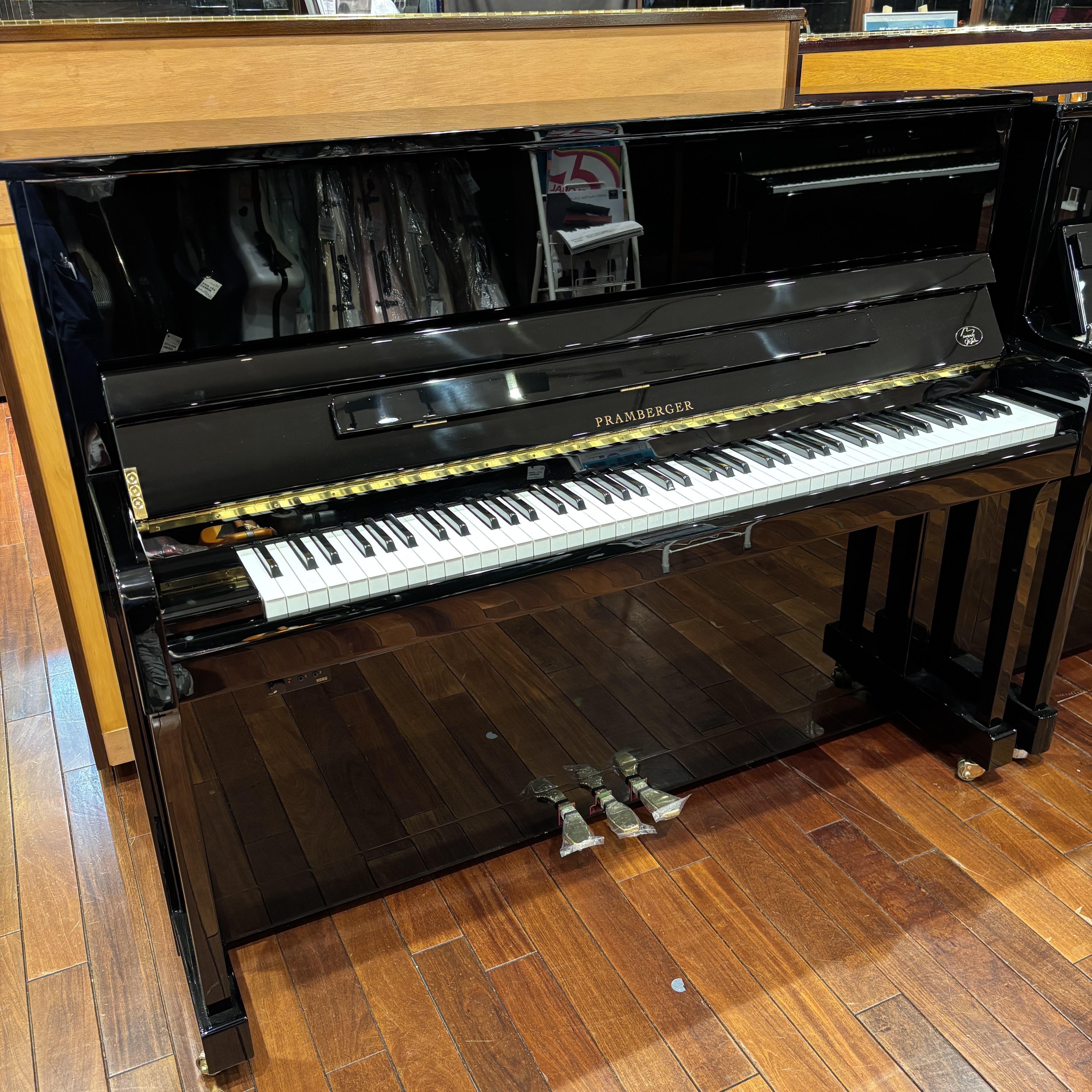 中古アップライトピアノPRAMBERGER／PV118SM+消音ユニットKHP300