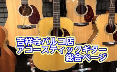 【アコースティックギター総合案内】~経験者から初心者の方まで安心のラインナップ！~【吉祥寺パルコ店】