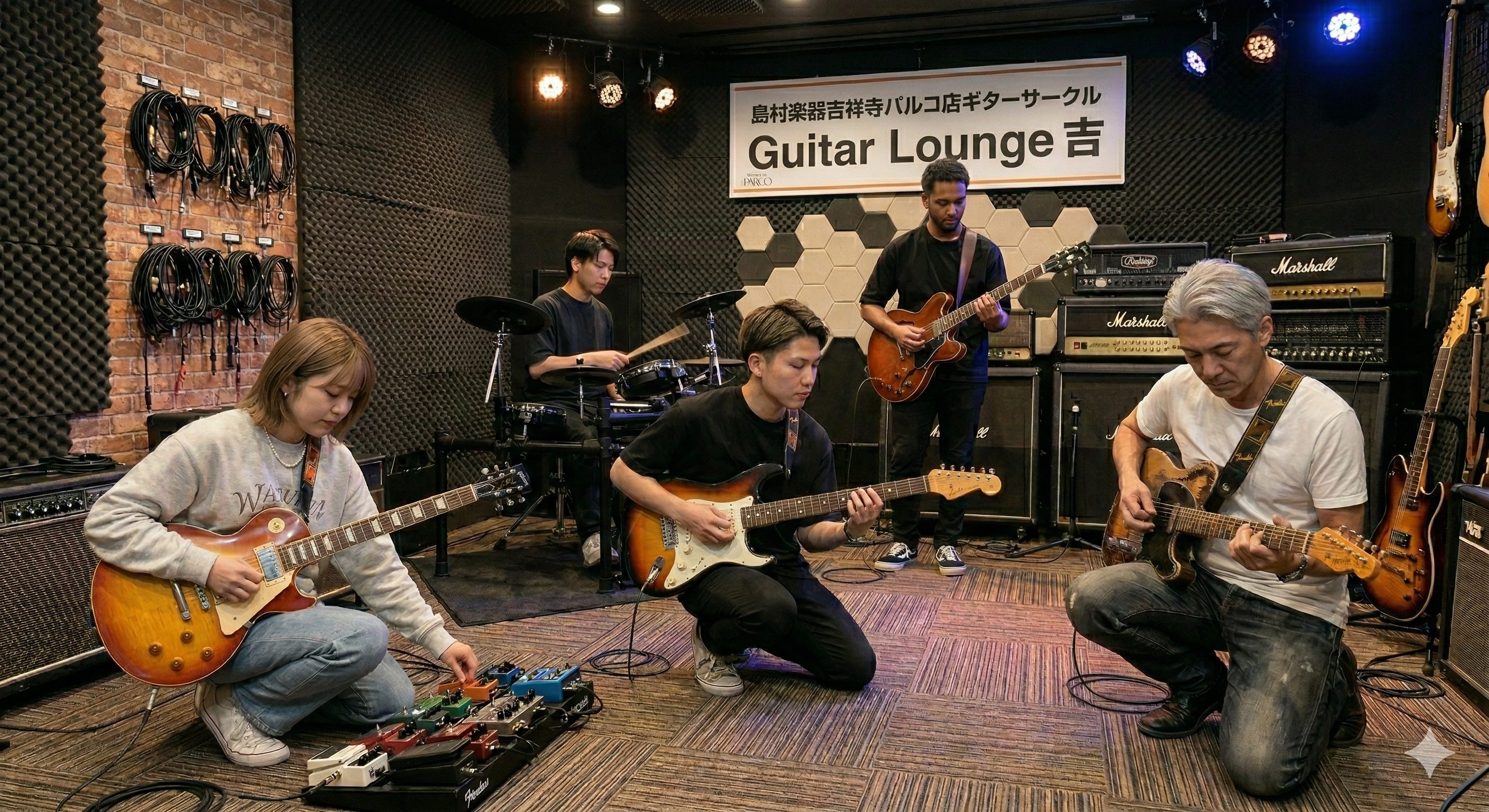 皆様ギター、弾いてますか？以前店頭でギターの試奏をご案内させて頂いた際に、ちょうど同じタイミングでギターを弾いていたお客様がお二人いらっしゃいました。勿論お二人はお互いを全く知らない状態だったのですが、試奏や店頭で我々スタッフと話すことで意気投合し仲を深めていました。そこを着想を得てギタリストの皆様 [&hellip;]