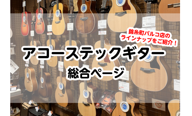 錦糸町エリア最大級】アコースティックギター総合ページ！入門