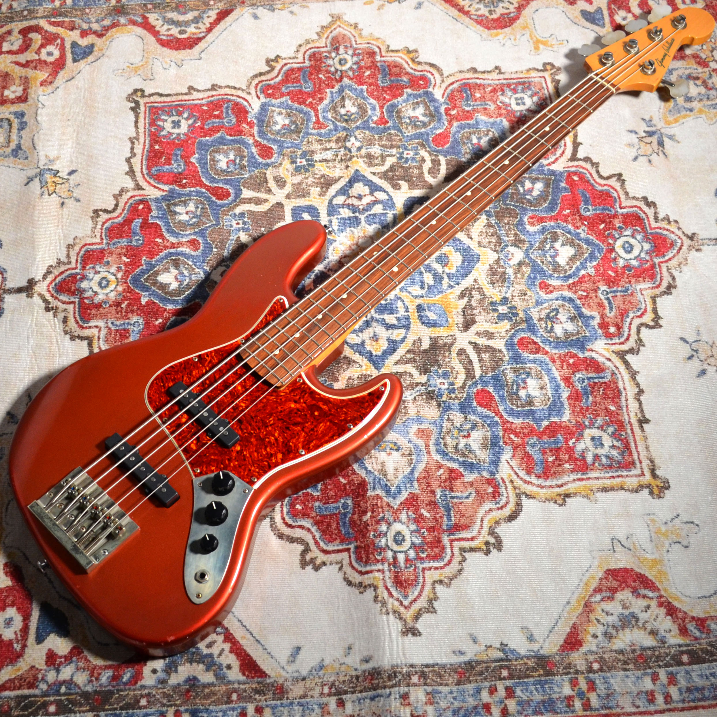 Jimmy WallaceJazz 5 Bass Candy Apple Red Rose Wood 
