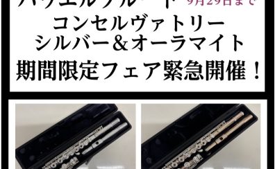 【パウエルフルートフェア緊急開催✨】ハンドメイド・コンセルヴァトリーシルバー＆オーラマイト