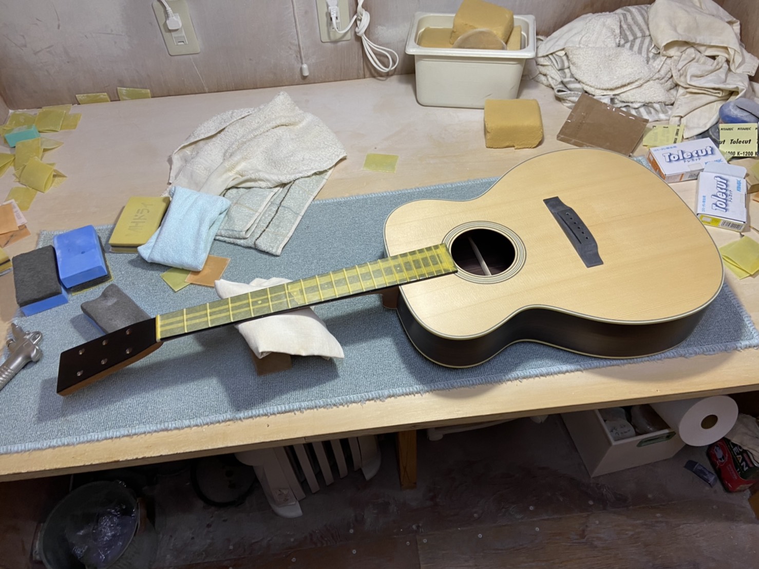 Sakata guitars島村楽器限定モデル製作の様子⑨