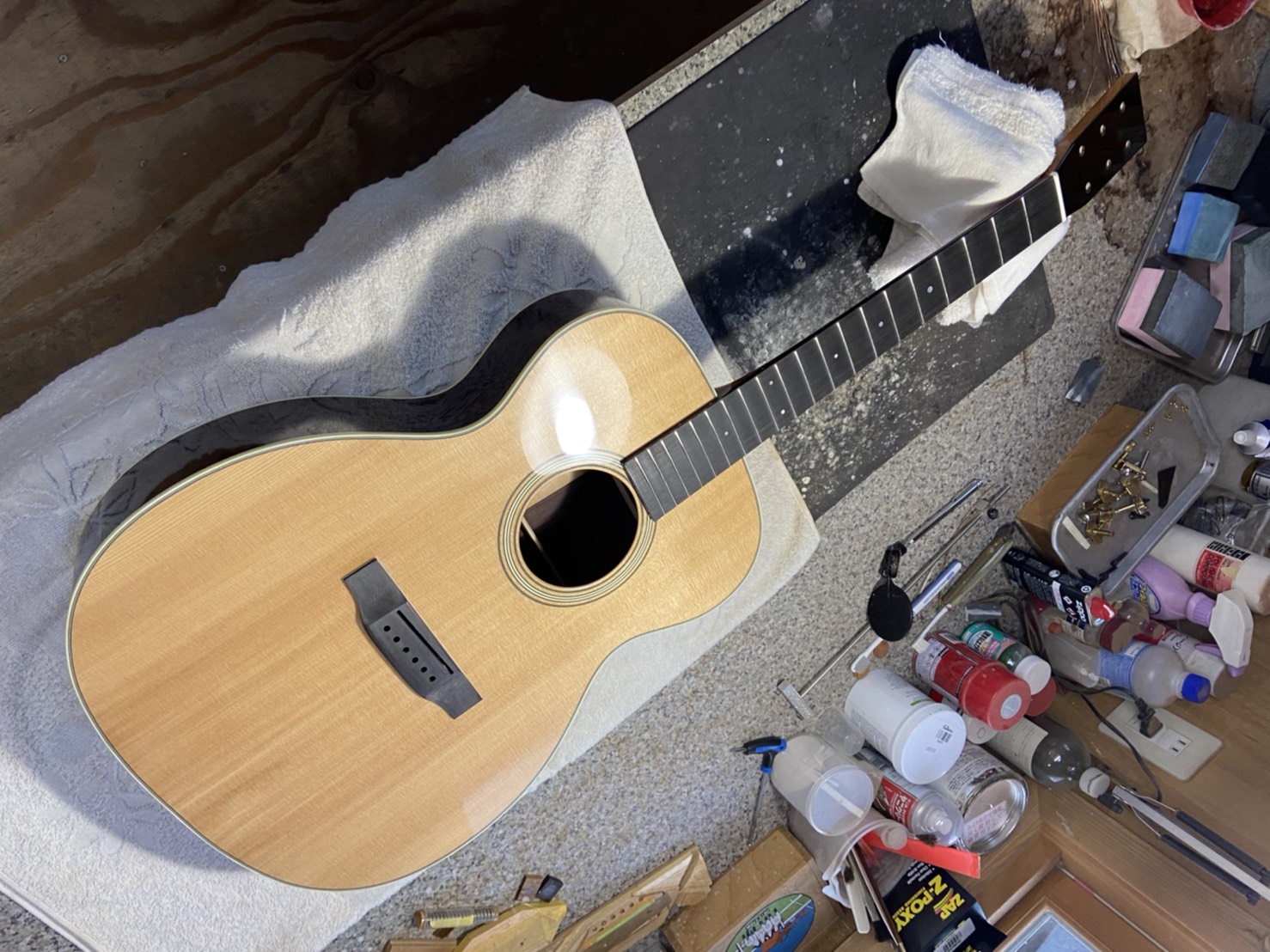 Sakata guitars島村楽器限定モデル製作の様子⑩