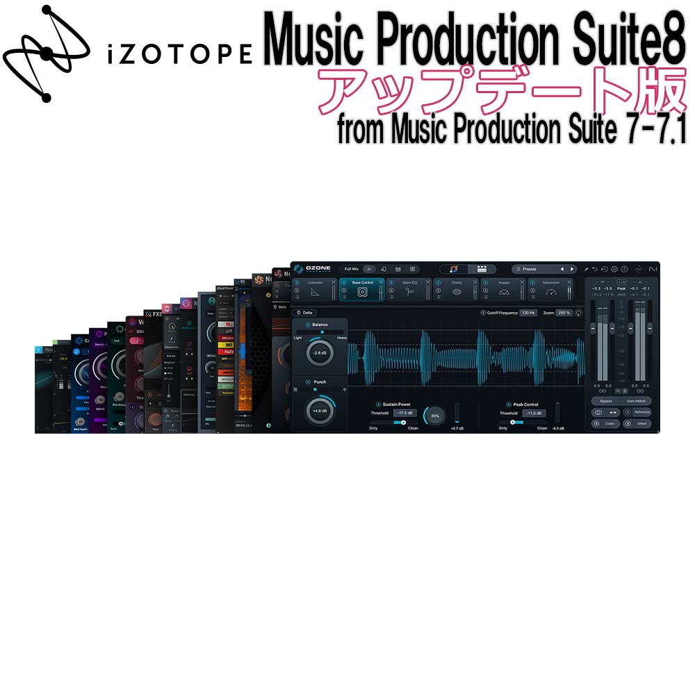iZotope(アイゾトープ)おススメ：Music Production Suite 8 アップデート版 from Music Production Suite 7-7.1
