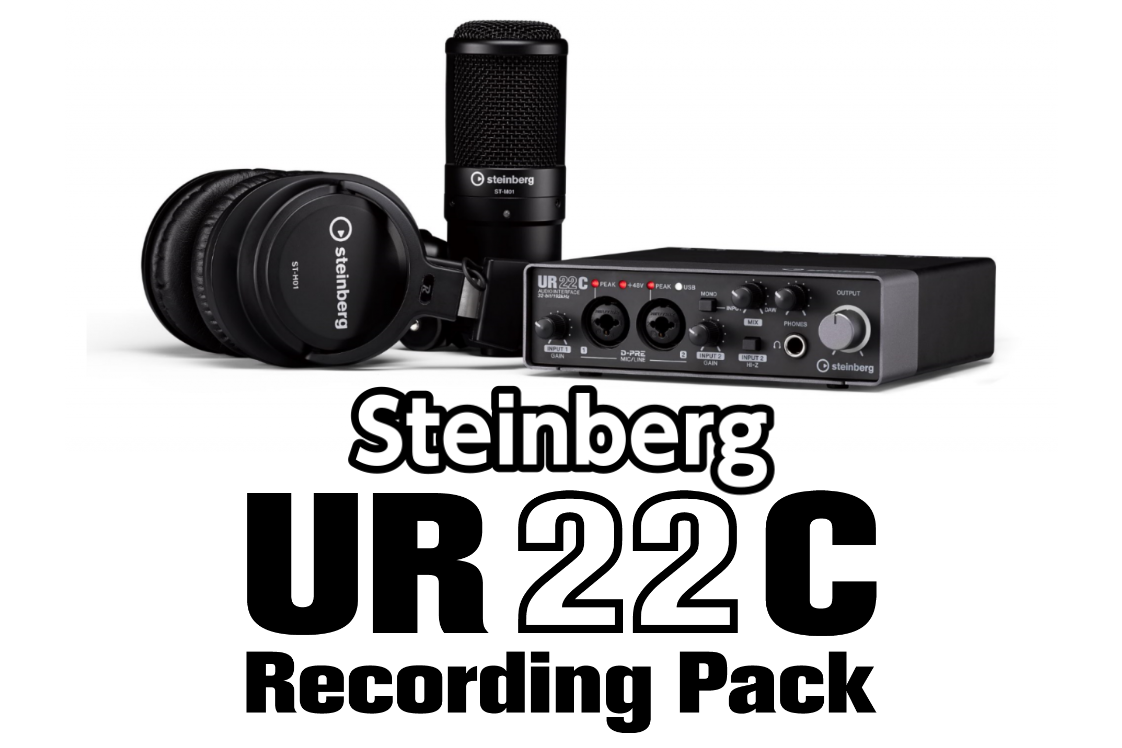 * Steinberg UR22Cにヘッドホンとコンデンサーマイクを追加したレコーディングパックを発表 コンピューターや iPad を使って、すぐにスタジオクオリティの音楽制作ができる UR22C Recording Pack。オーディオインターフェース UR22C、コンデンサーマイクロフォン、モニ […]